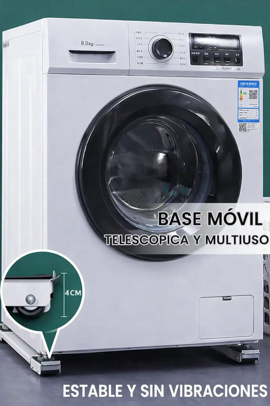 Base Ajustable con Ruedas para Electrodomésticos