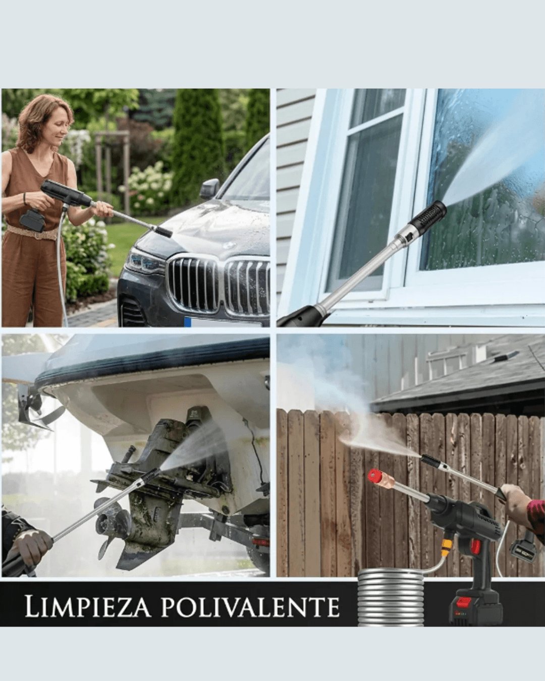BlastWash Pro - Suciedad difícil, limpieza en segundos.
