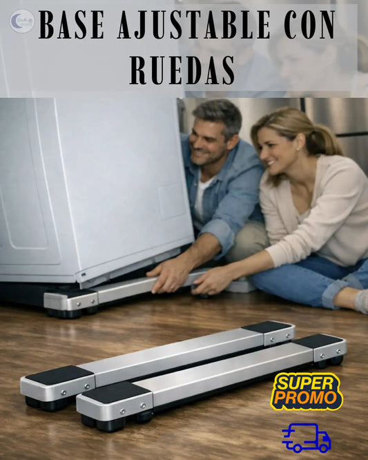 Base Ajustable con  Ruedas para Electrodomésticos