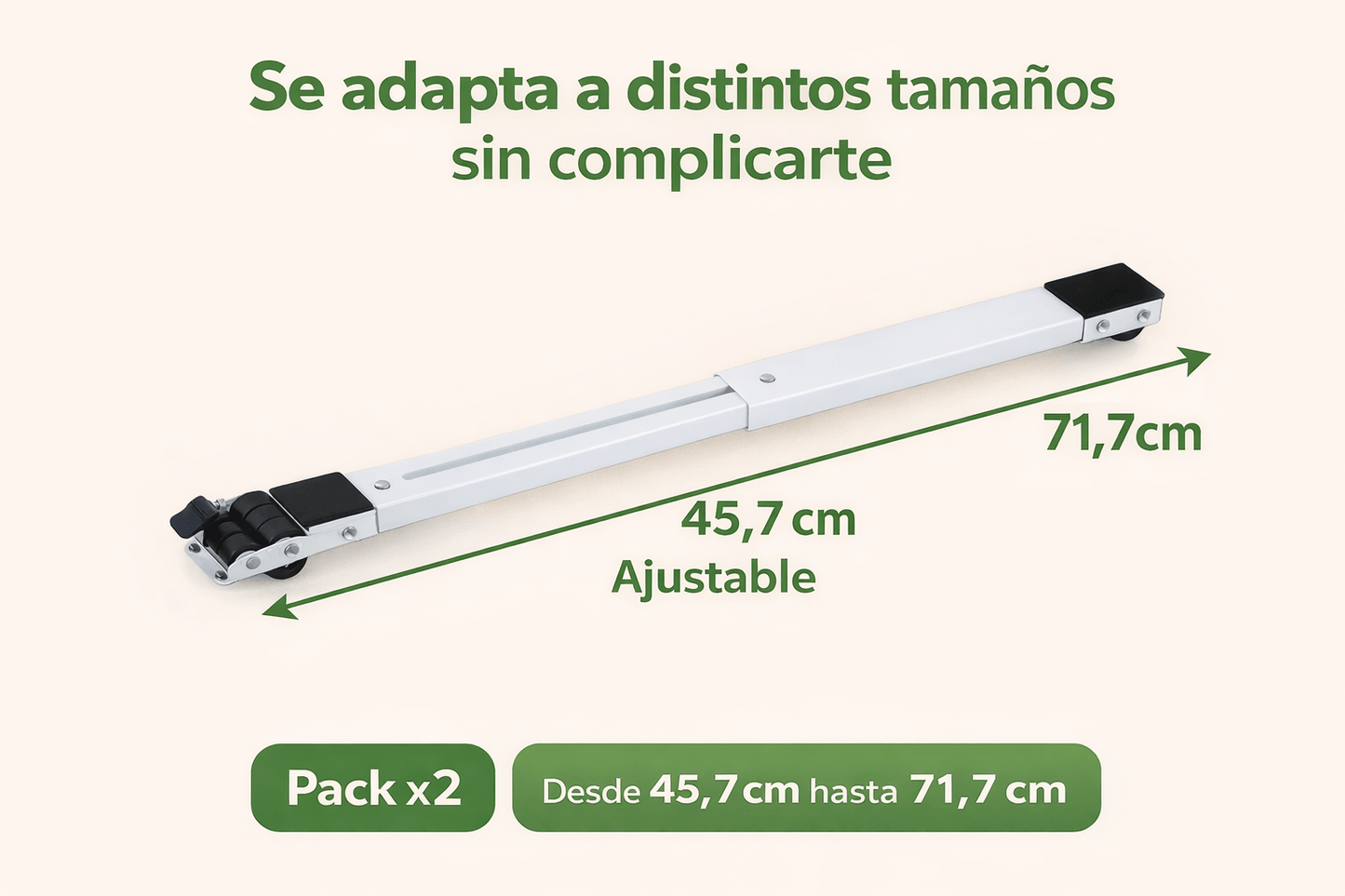 Base Ajustable con  Ruedas para Electrodomésticos