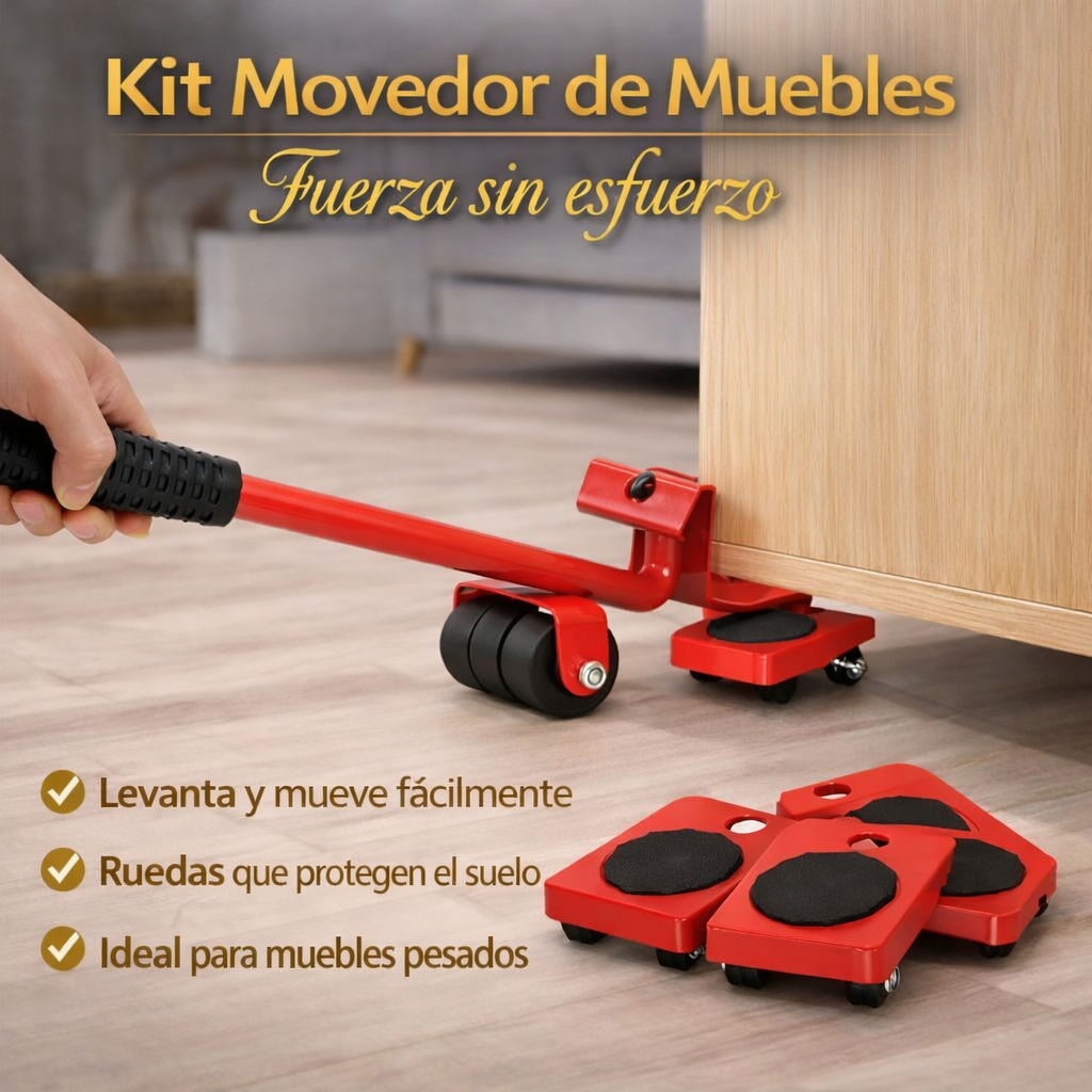Kit Movedor de Muebles con Palanca