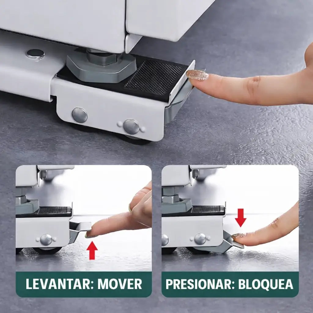 Base Ajustable con  Ruedas para Electrodomésticos